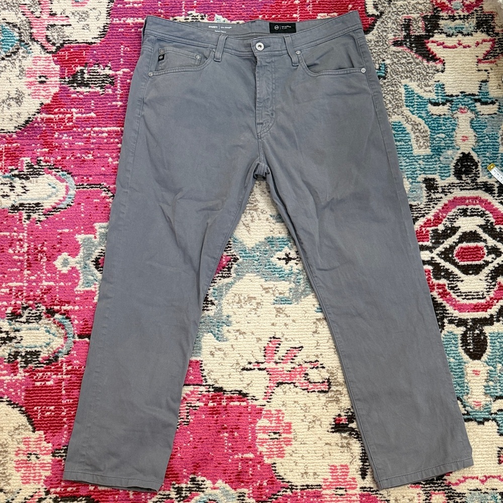 Ag Adriano Goldschmied Everett Men's Light Slate Slim Straight Jeans